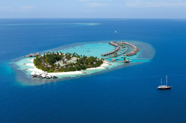 马尔代夫宁静岛岛屿风景高清图片