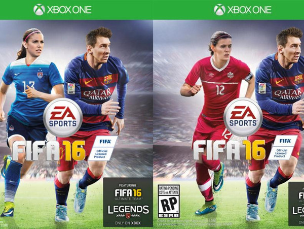 fifa16 封面第一次加入女性球員