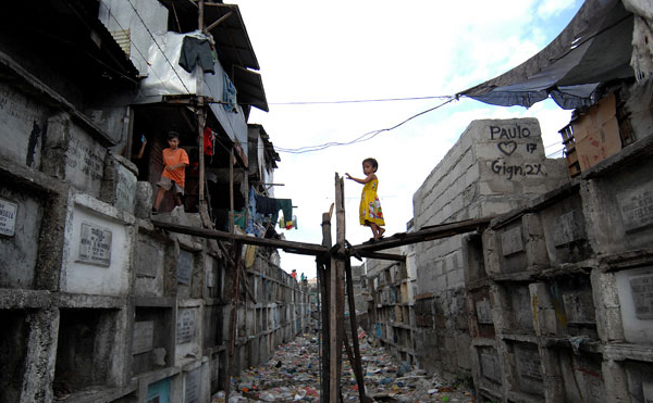 菲律宾首都马尼拉的贫民区