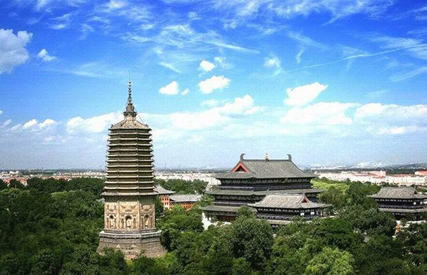 锦州古塔和辽阳白塔图片