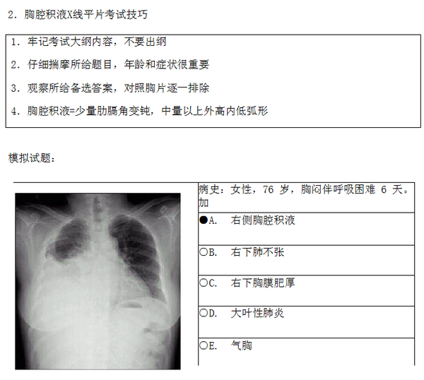 液气胸x线胸片图解图片