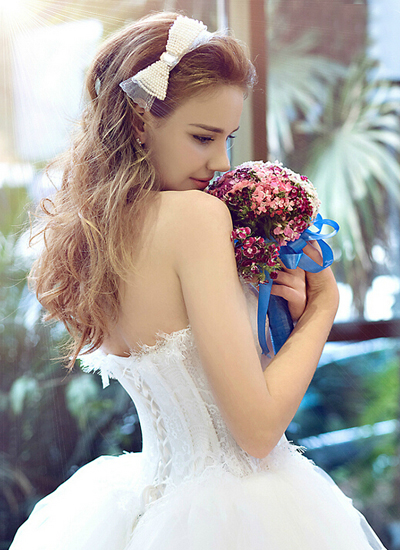 韩式婚纱照新娘发型集 助你打造浪漫婚礼