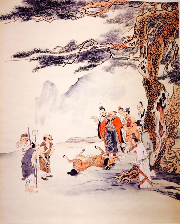 上海图书馆江逸子国画大师公益画展