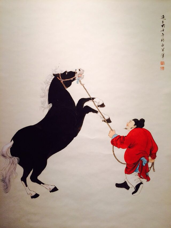 上海图书馆江逸子国画大师公益画展