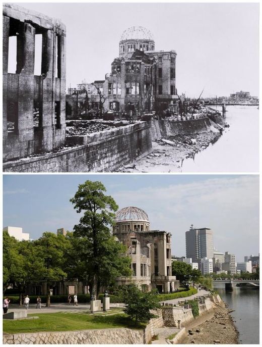 日本广岛长崎现状照片图片