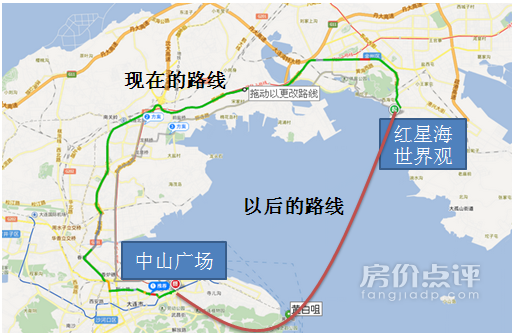 一張圖看懂大連灣跨海大橋周邊樓盤升值空間