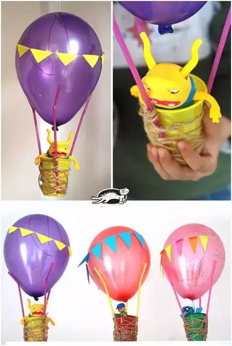 纸杯气球直升飞机图片