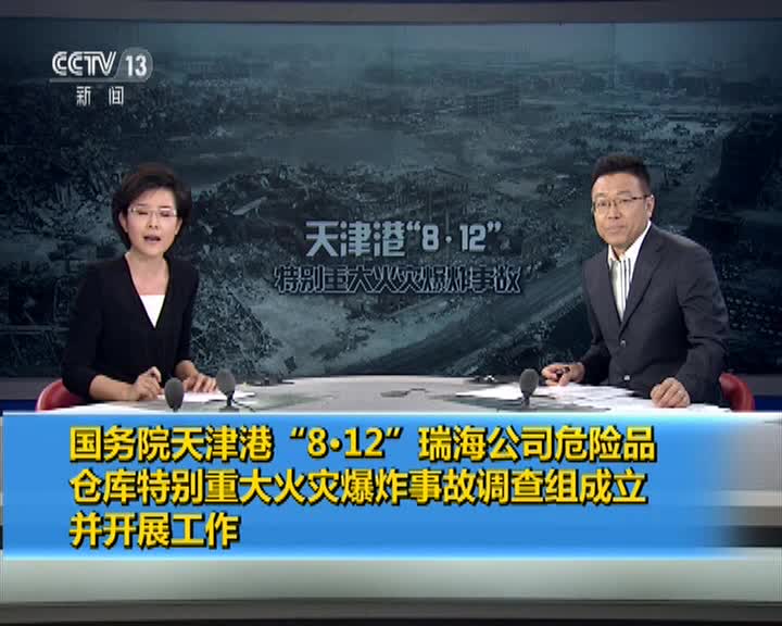 国务院天津港"8-12"瑞海公司危险品仓库特别重大火灾爆炸事故调查组