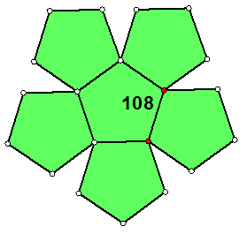 正五边形每个内角为108度,就无法组成360度