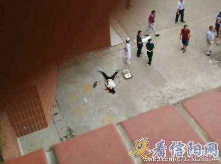 滨河高级中学学生坠楼图片