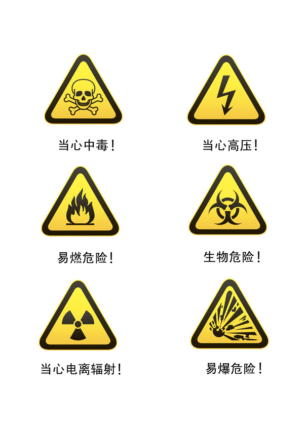 世界辣么大,危险标识应该认一下.