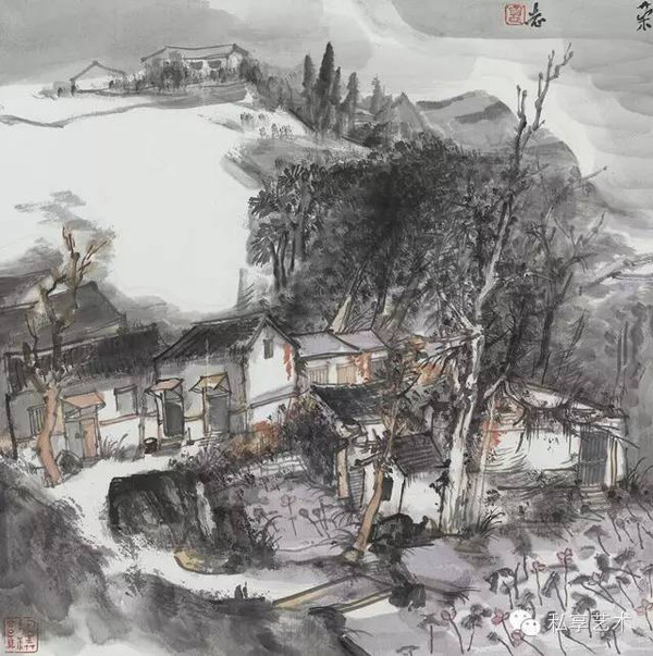 2014年 澳門大堂前地 136×68cm作品欣賞賈榮志,現為山東畫院山水畫