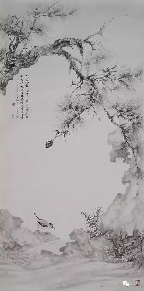 闽籍名家画中极简黄梦洁花鸟画赏析