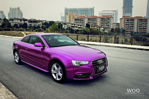 奥迪紫色轿车图片图片