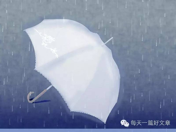 眼睛为她下着雨,心却为她打着伞