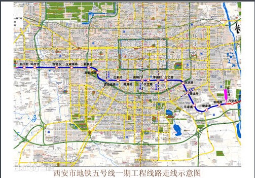 西安地铁建设进入井喷期 看地铁5号线沿线楼盘价值