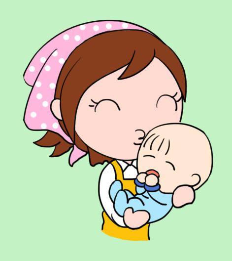 妈妈和宝宝的漫画头像图片