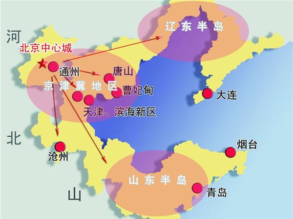 环渤海地图高清版大图图片