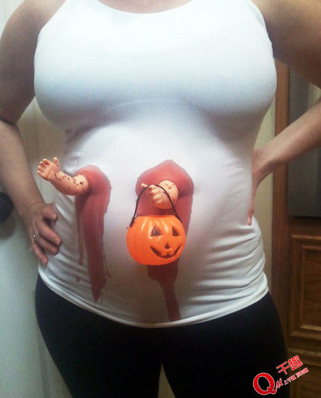搞笑孕妇照片肚子图图片