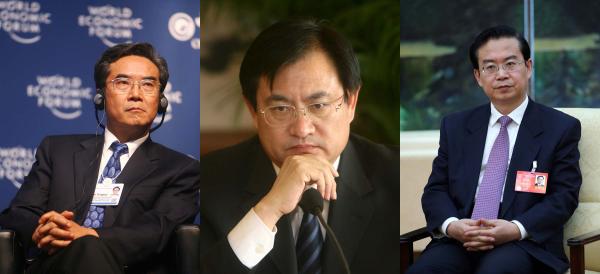 由左至右,依次为陈同海、王天普、苏树林。 CFP 资料图