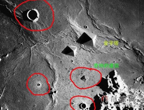 月球現外星人ufo基地