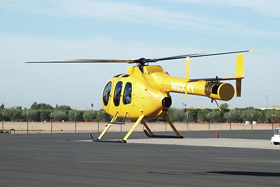 凌音飞机:麦道md600n无尾桨直升机