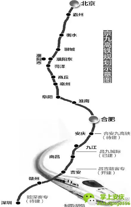 京九高鐵商丘以南段將先期建成通車,待北京至商丘段