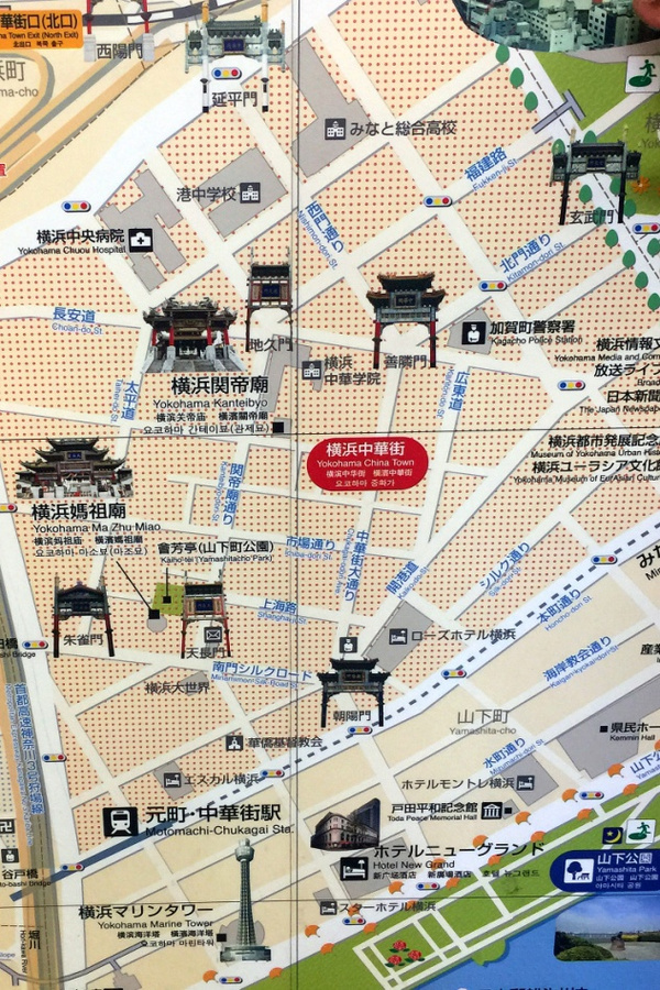 横滨中华街地图图片