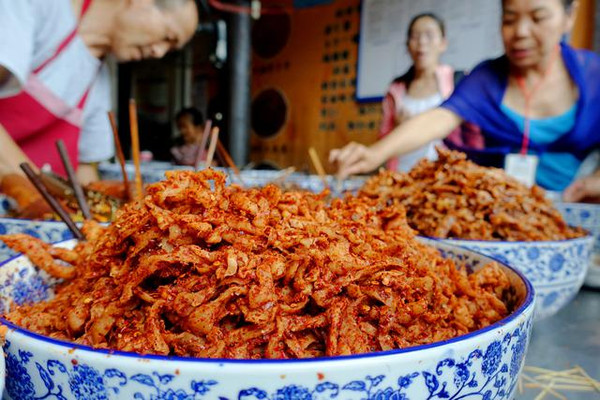 成都街子古镇美食图片