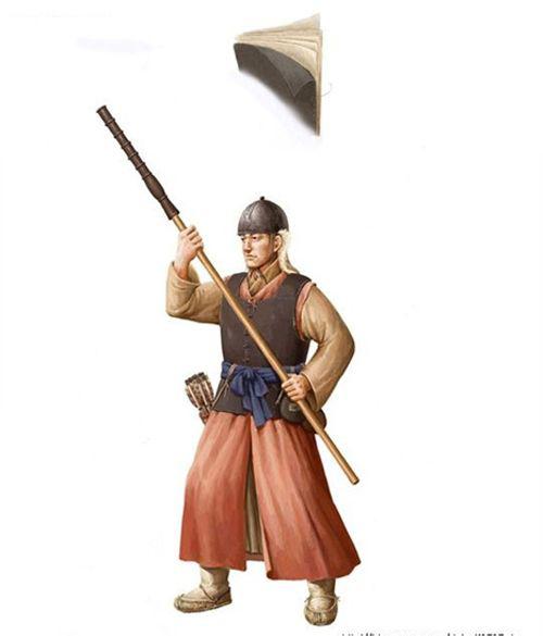 古代朝鲜士兵军装与冷兵器,中国味儿十足!