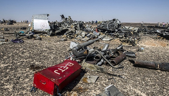 黑匣子数据的分析,上周在埃及失事的俄罗斯客机确认因机舱内炸弹袭击