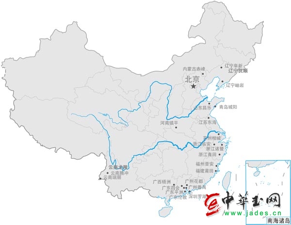 和田玉产地地图(和田玉的鉴别方法图解)