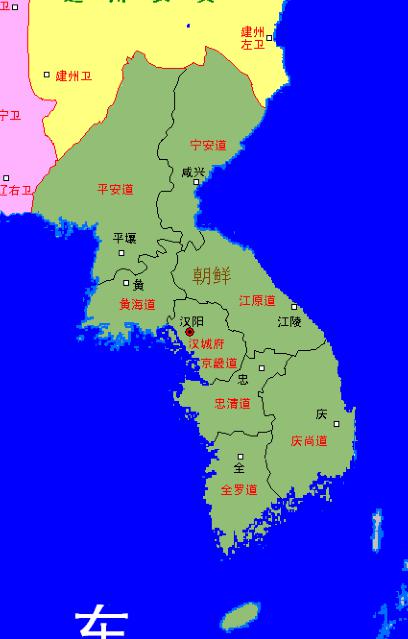 朝鲜地图位置图片