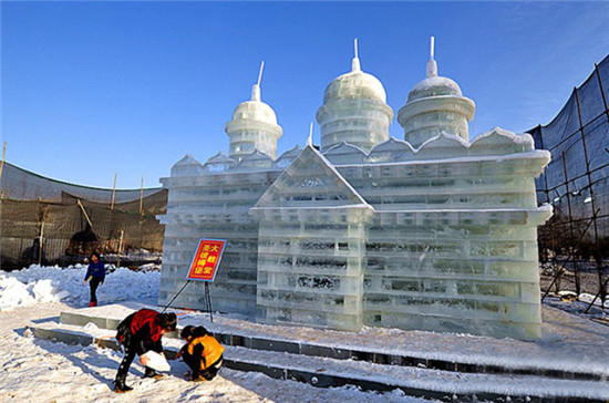银川横城冰雕具体位置图片