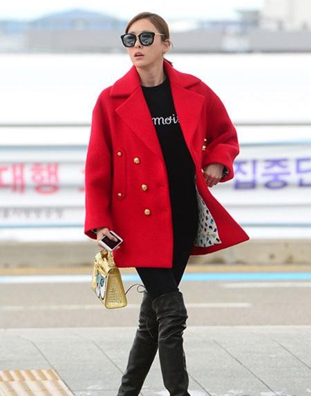 韩国女星示范冬季着装看她们怎么穿出时髦范儿