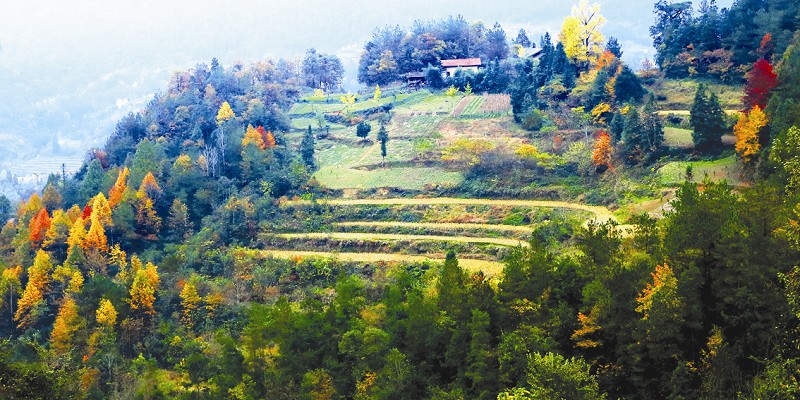 走读探秘 位于秭归西南部的磨坪乡,因其四面环山,形似两个磨盘,称