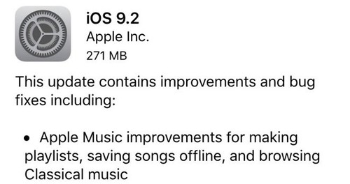 iOS 9.2ʽ淢 Ľֵ
