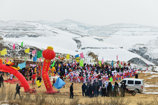 鄉村民俗文化陝西橫山縣橫山牛王會