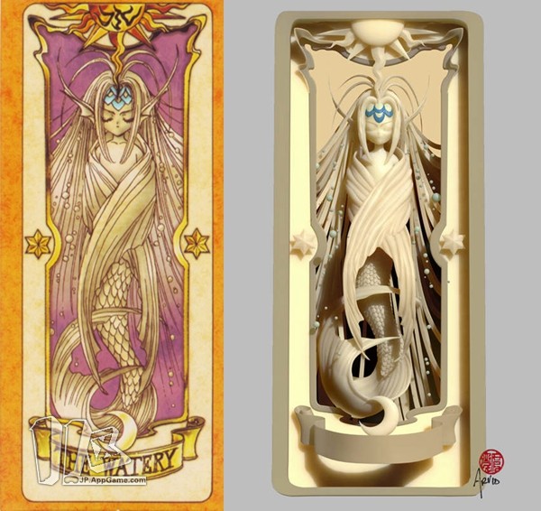 对《魔卡少女樱》爱得深沉 玩家打造3d化库洛牌