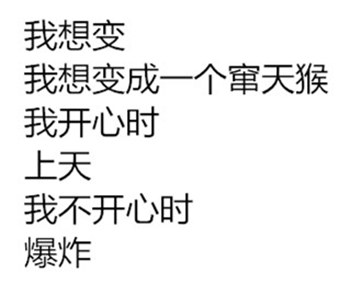 我想变成窜天猴开心时上天不开心时爆炸