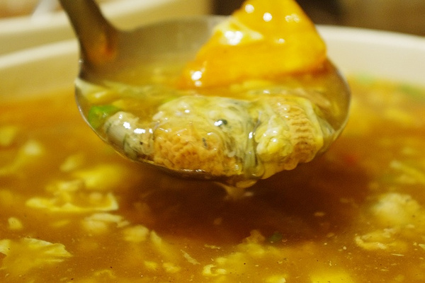 海葵酸辣汤图片