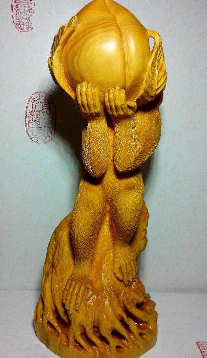 猴年到来，附上猴子献桃雕件的教程！-猴年是哪一年202几年