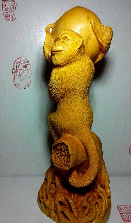 猴年到来，附上猴子献桃雕件的教程！-猴年是哪一年202几年