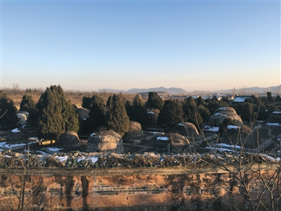 昨日,唐山遵化市,清東陵景陵妃園寢全貌.