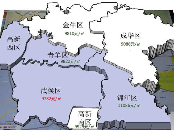 【組圖】【滴滴講堂】成都房價地圖你的年終獎能買幾平