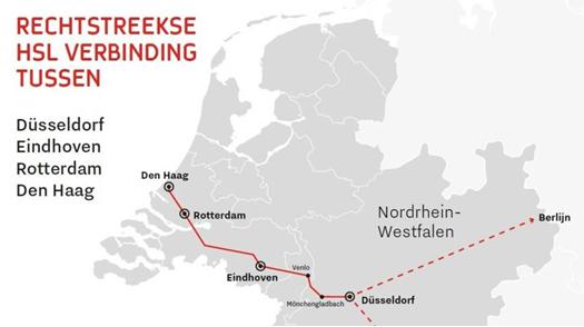荷兰高铁路线图图片