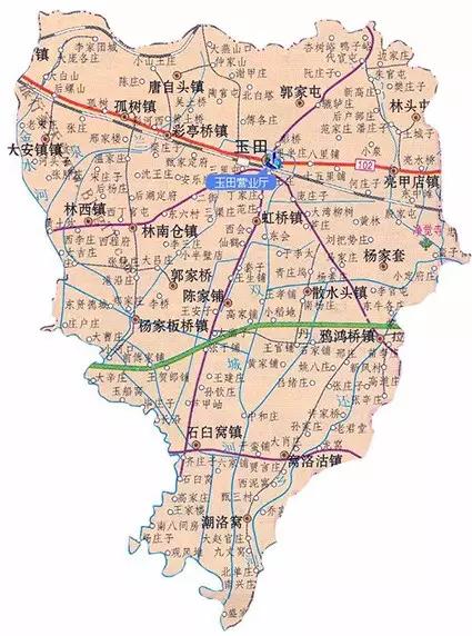 玉田县村庄地图图片