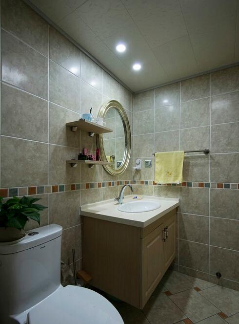 动手自砌的浴室洗手台,真心美观又使用!