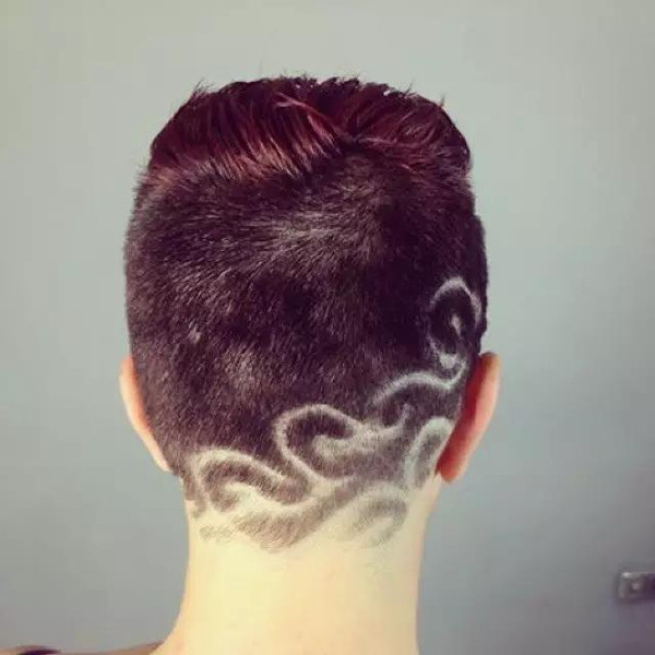 超火爆頭上刺青hairtattoo