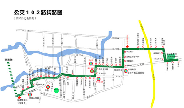漯河117路公交车线路图图片